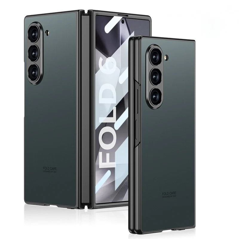 Samsung Galaxy Z Fold 6 GKK AG Matte Frosted Shine Case with Inbuilt Glass Protection