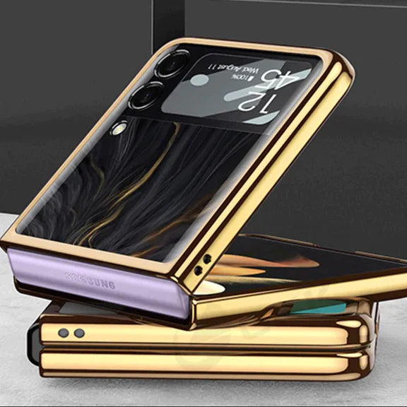 Samsung Galaxy Z Flip 6 Lion Pattern Glass Case