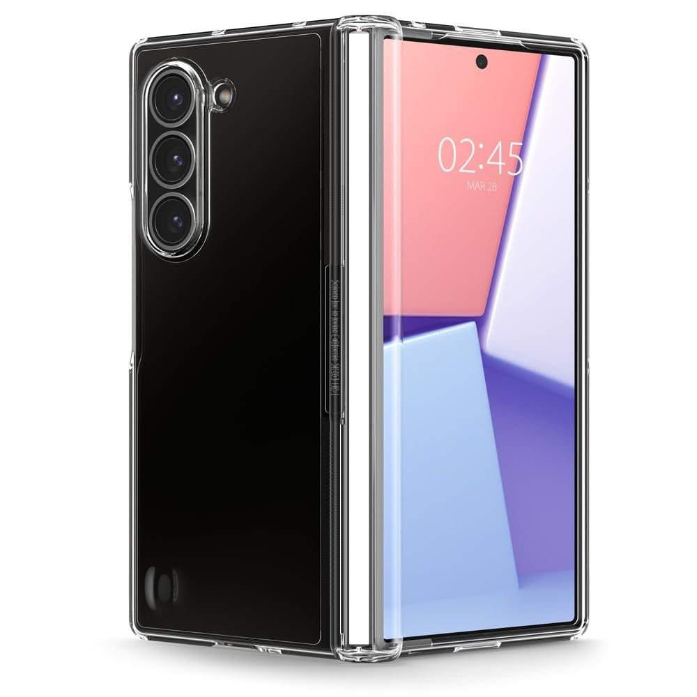 Samsung Galaxy Z Fold 6 Cristal Clear Case with Hinge Protection & Inbuilt Front Glass