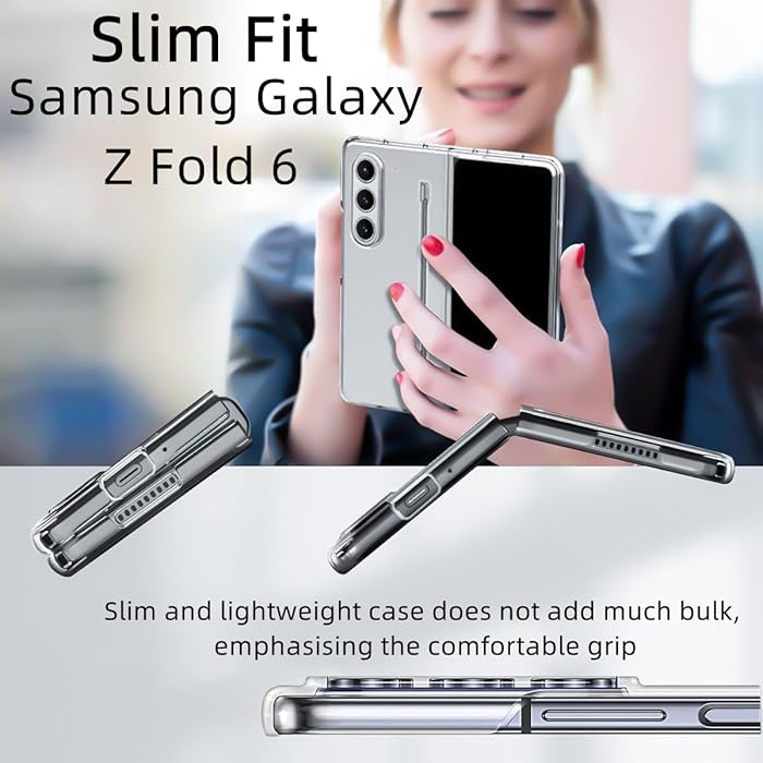 Samsung Galaxy Z Fold 4 Cristal Clear Transparent Case with S Pen - Clear
