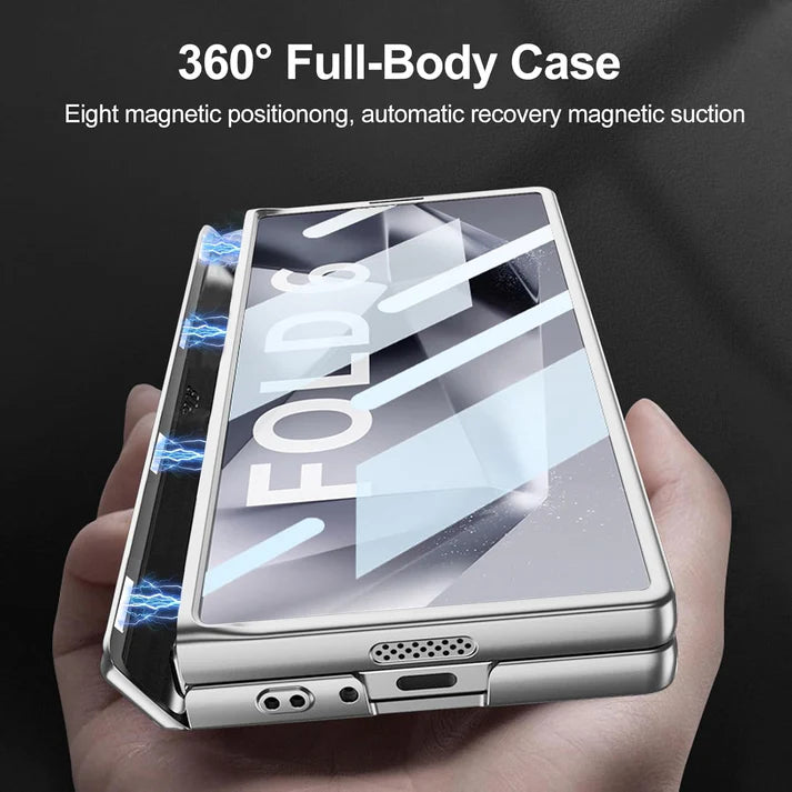 Samsung Galaxy Z Fold 6 GKK Raptor Pro Case with Magnetic Hinge & Front Glass Protection