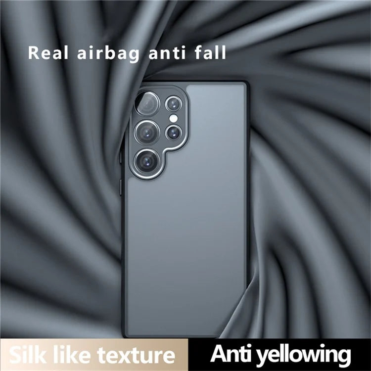Samsung Galaxy S25 Ultra Drop-Proof TPU + PC Matte Back Phone Cover - Smoke Matte