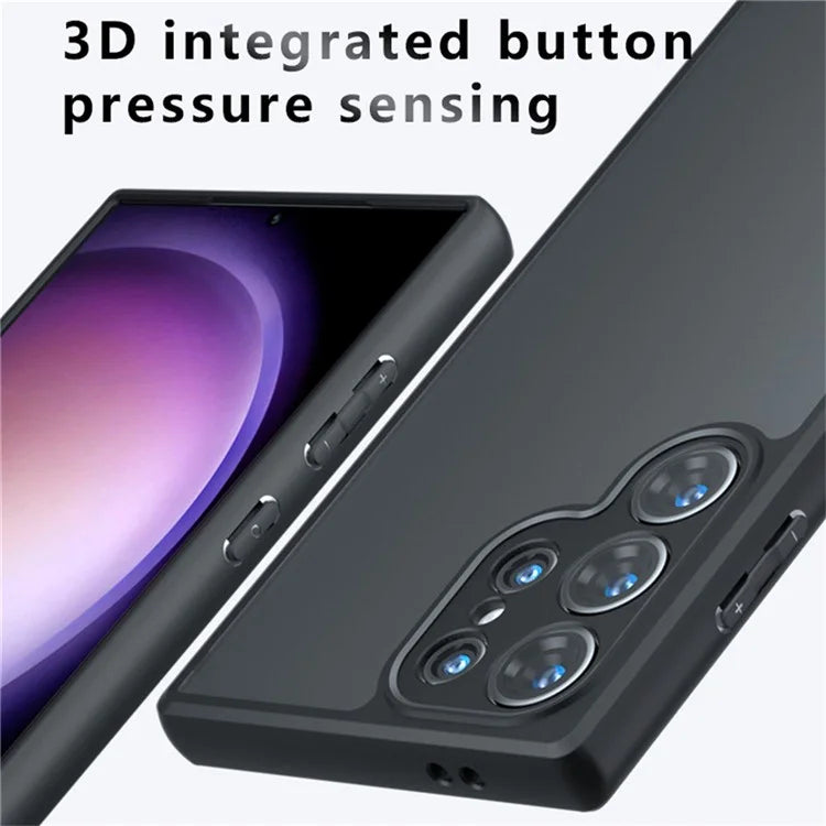 Samsung Galaxy S25 Ultra Drop-Proof TPU + PC Matte Back Phone Cover - Smoke Matte