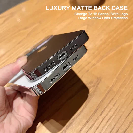 iPhone 13 Full Lens Glass Case-Gold