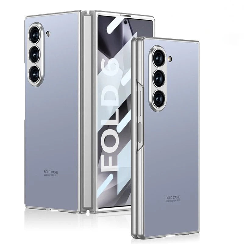 Samsung Galaxy Z Fold 6 GKK AG Matte Frosted Shine Case with Inbuilt Glass Protection