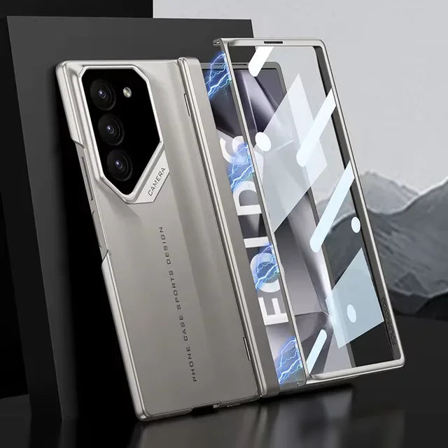 Samsung Galaxy Z Fold 6 GKK Raptor Pro Case with Magnetic Hinge & Front Glass Protection
