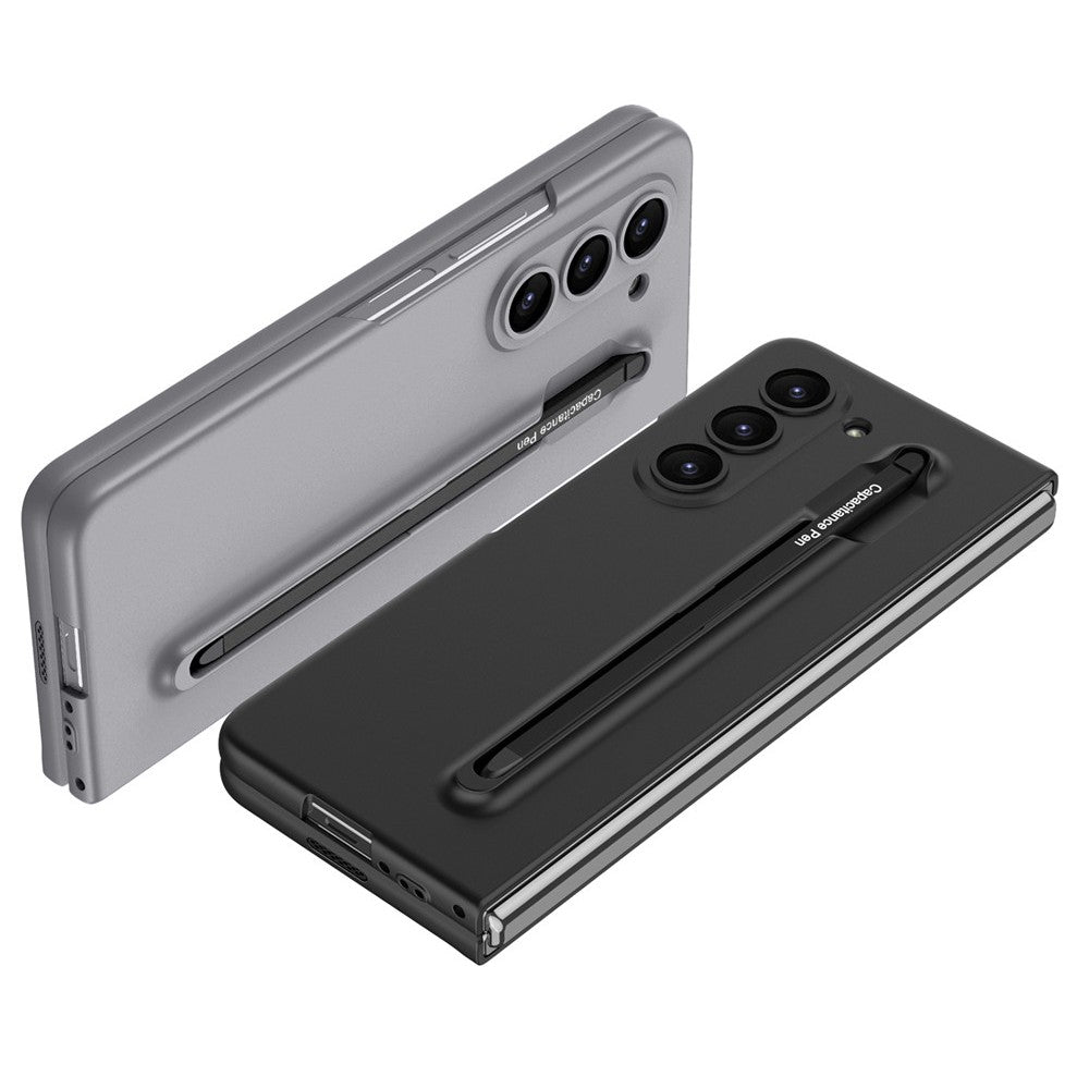 Samsung Galaxy Z Fold 6 Stylish Matte PC Case with Metal Pen & Front Glass