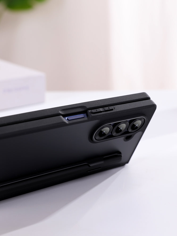 Samsung Galaxy Z Fold 5 Shockproof Case with Hinge Protection & Stylus - Smoke