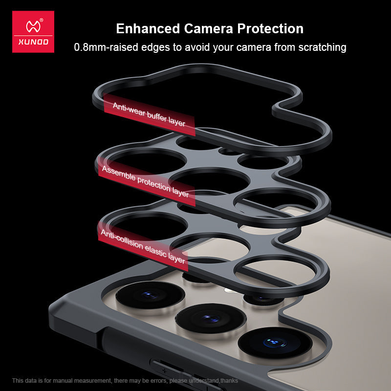 Samsung Galaxy S25 Ultra Stable Magnet Effect Multi-layer Lens Protection Magnetic Holder Case with Built-in Airbag