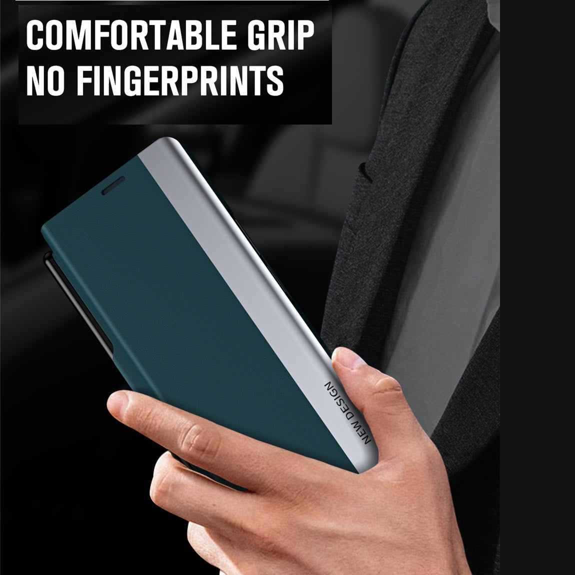 Samsung Galaxy Z Fold 6 Leather Flip Case With Stylus & S Pen Holder