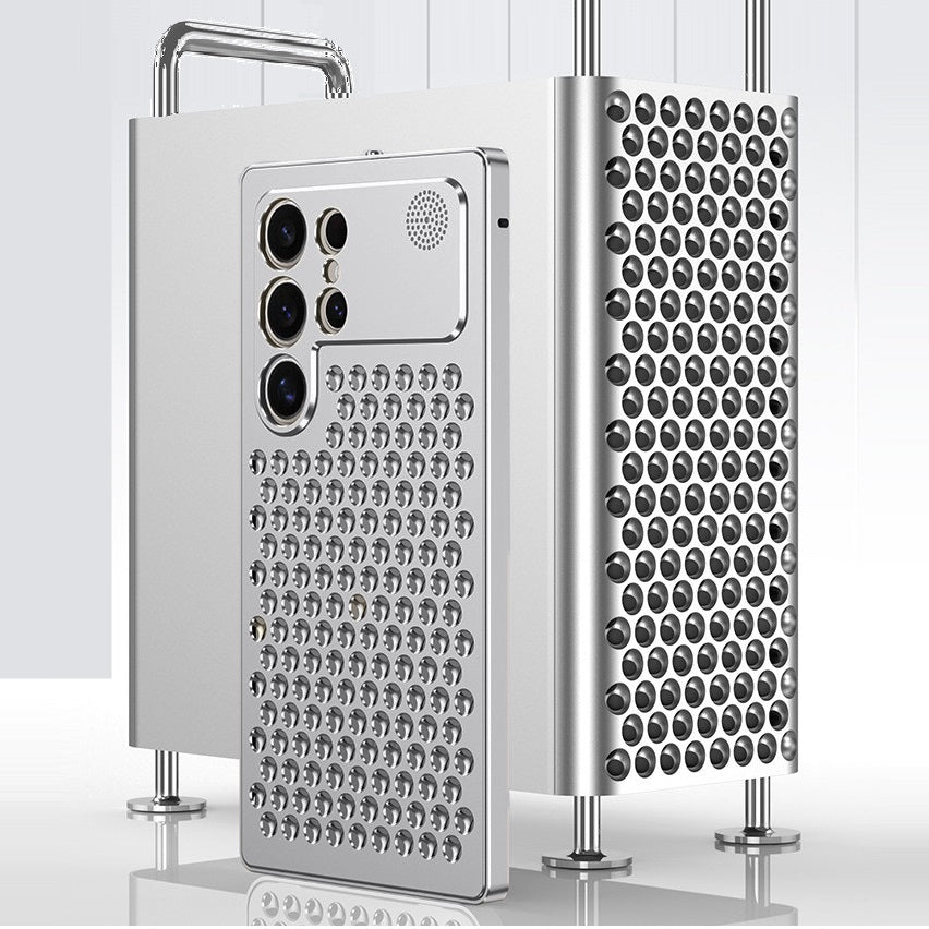 Samsung Galaxy S25 Ultra Metal Heat Dissipation Aluminum Case with Fragrance Aroma - Silver