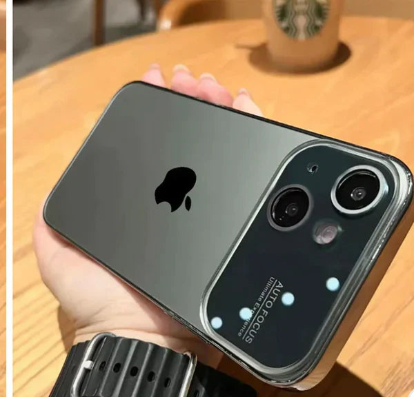 iPhone 13 Full Lens Glass Case-Grey