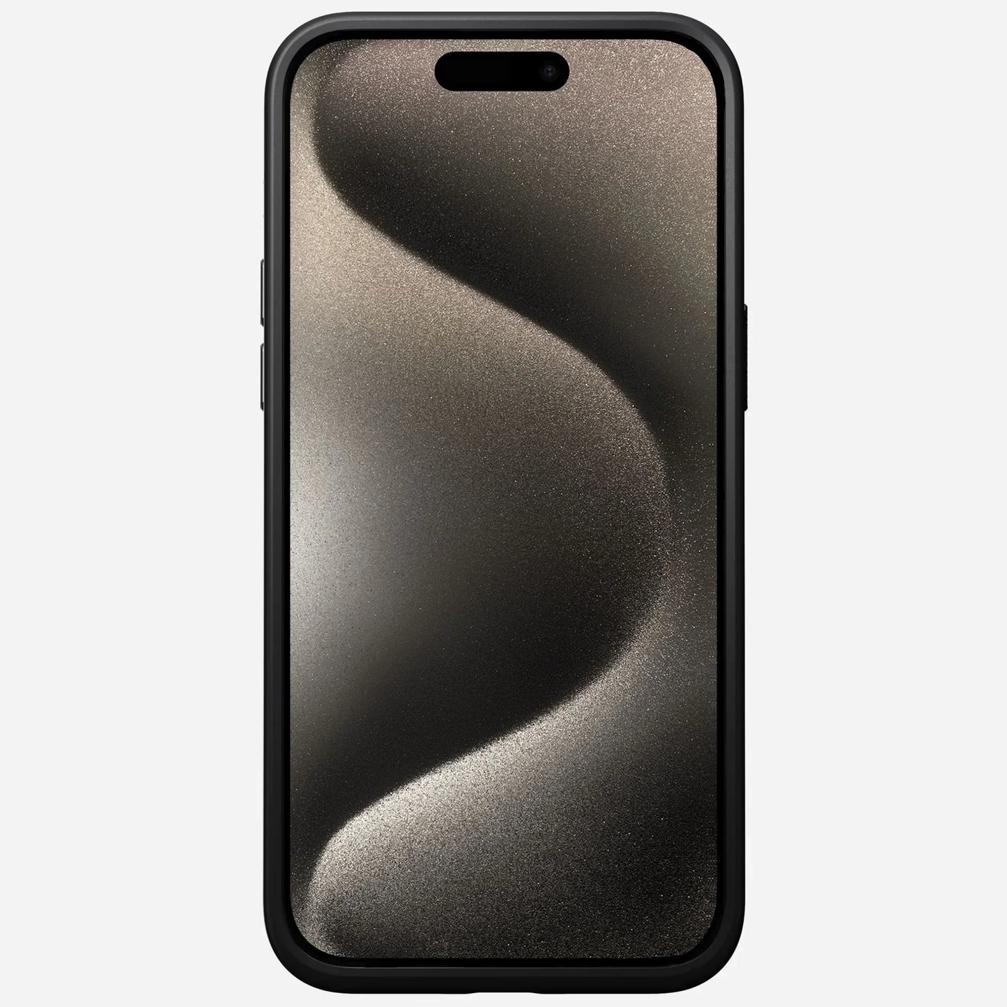 iPhone 15 Pro Max Leather Case Kdoo Classic Series Genuine Leather Case - Black