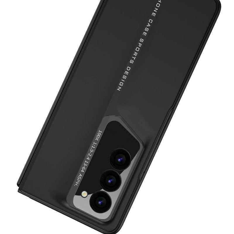 Samsung Galaxy Z Fold 6 Car Style PC Case with Camera & Front Glass Protection