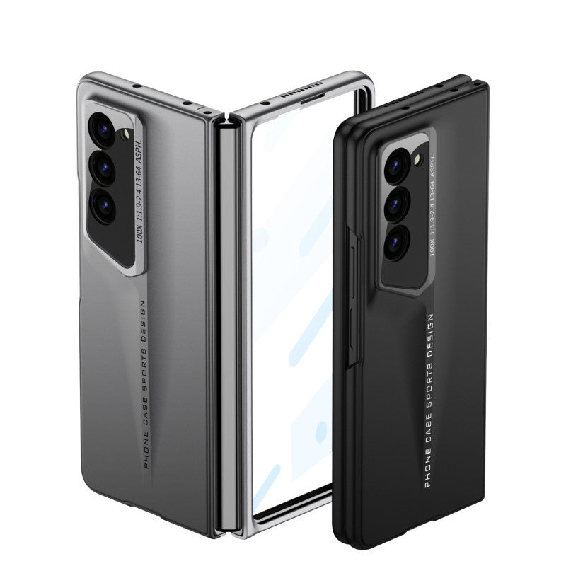 Samsung Galaxy Z Fold 6 Car Style PC Case with Camera & Front Glass Protection