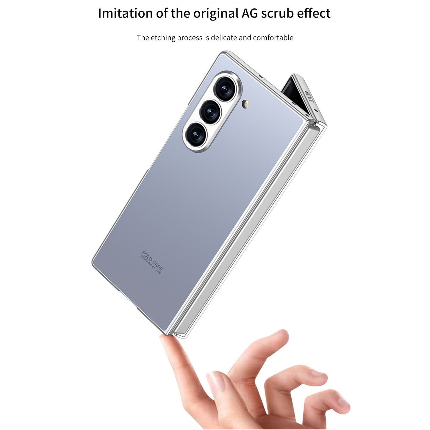 Samsung Galaxy Z Fold 6 GKK AG Matte Frosted Shine Case with Inbuilt Glass Protection