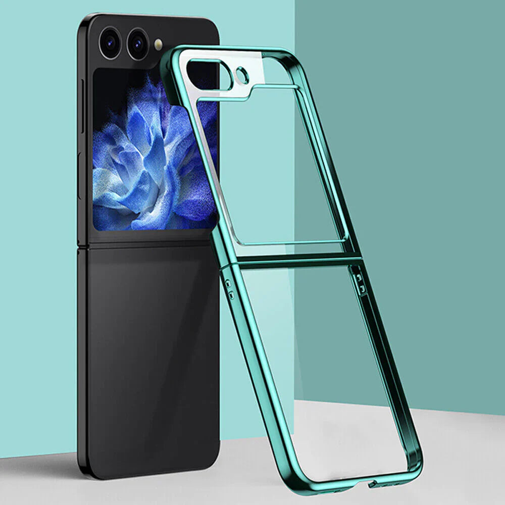 Samsung Galaxy Z Flip 5 Ultra-Thin Protective Chrome Series Case-Green