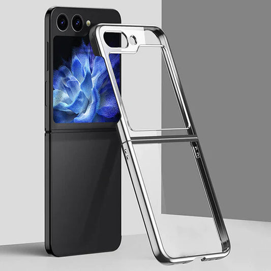 Samsung Galaxy Z Flip 5 Ultra-Thin Protective Chrome Series Case - Silver