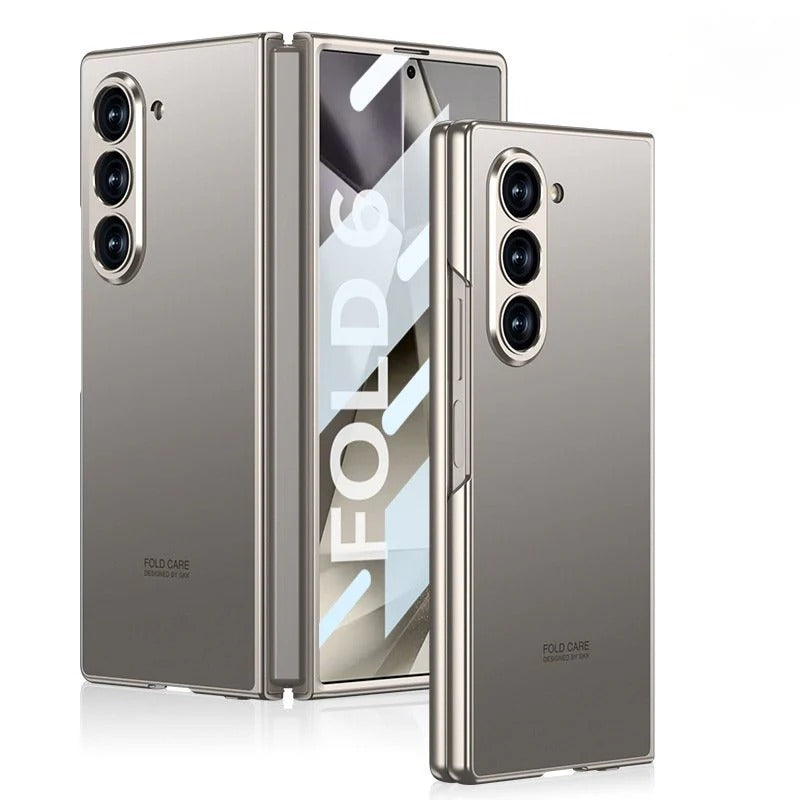 Samsung Galaxy Z Fold 6 GKK AG Matte Frosted Shine Case with Inbuilt Glass Protection