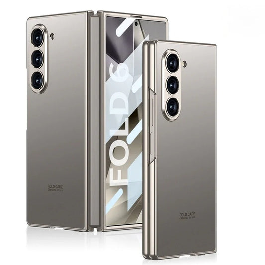 Samsung Galaxy Z Fold 6 GKK AG Matte Frosted Shine Case with Inbuilt Glass Protection