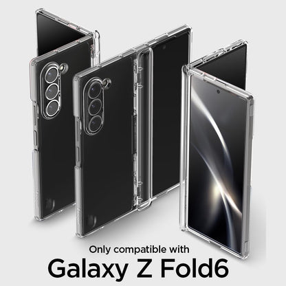 Samsung Galaxy Z Fold 6 Cristal Clear Case with Hinge Protection & Inbuilt Front Glass