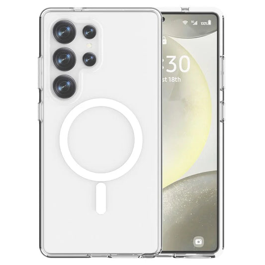 Samsung Galaxy S25 Ultra Clear Back Cover Case with MagSafe - Transparent
