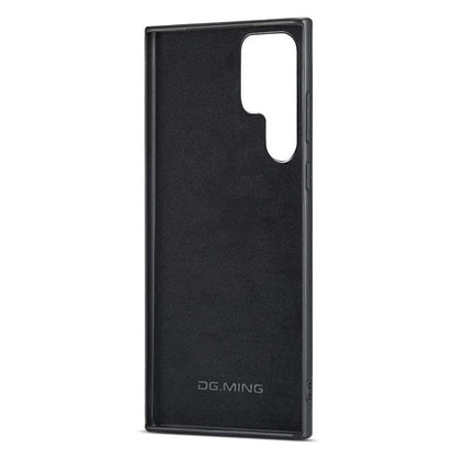 Samsung Galaxy S25 Ultra PU Leather PC+TPU Hybrid Phone Shell - Black