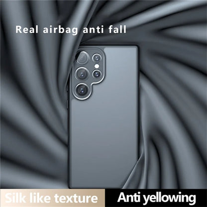 Samsung Galaxy S25 Ultra Drop-Proof TPU + PC Matte Back Phone Cover - Smoke Matte