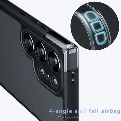 Samsung Galaxy S25 Ultra Drop-Proof TPU + PC Matte Back Phone Cover - Smoke Matte