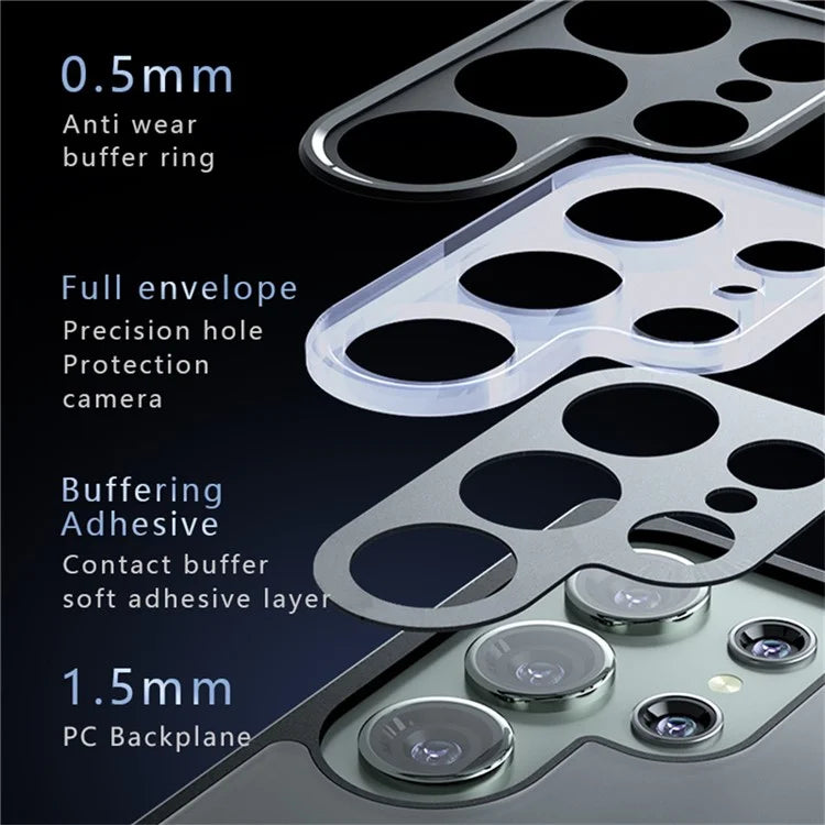 Samsung Galaxy S25 Ultra Drop-Proof TPU + PC Matte Back Phone Cover - Smoke Matte