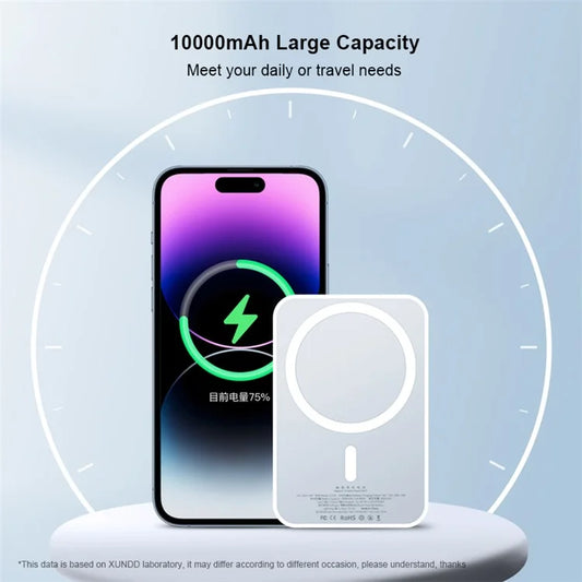XUNDD 10000mAh Magnetic Wireless Charging Power Bank 20W Fast Charging