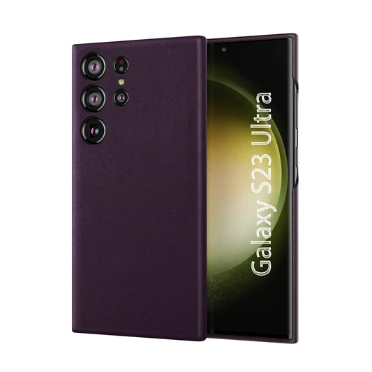 Samsung Galaxy S23 Ultra Vegan Leather Case Slim Profile - Wine