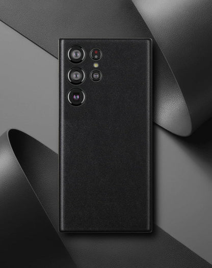 Samsung Galaxy S23 Ultra Vegan Leather Case - Black