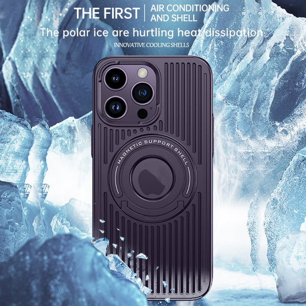 iPhone 15 Pro Max Hard Shell MagClap Cooling Case - Purple