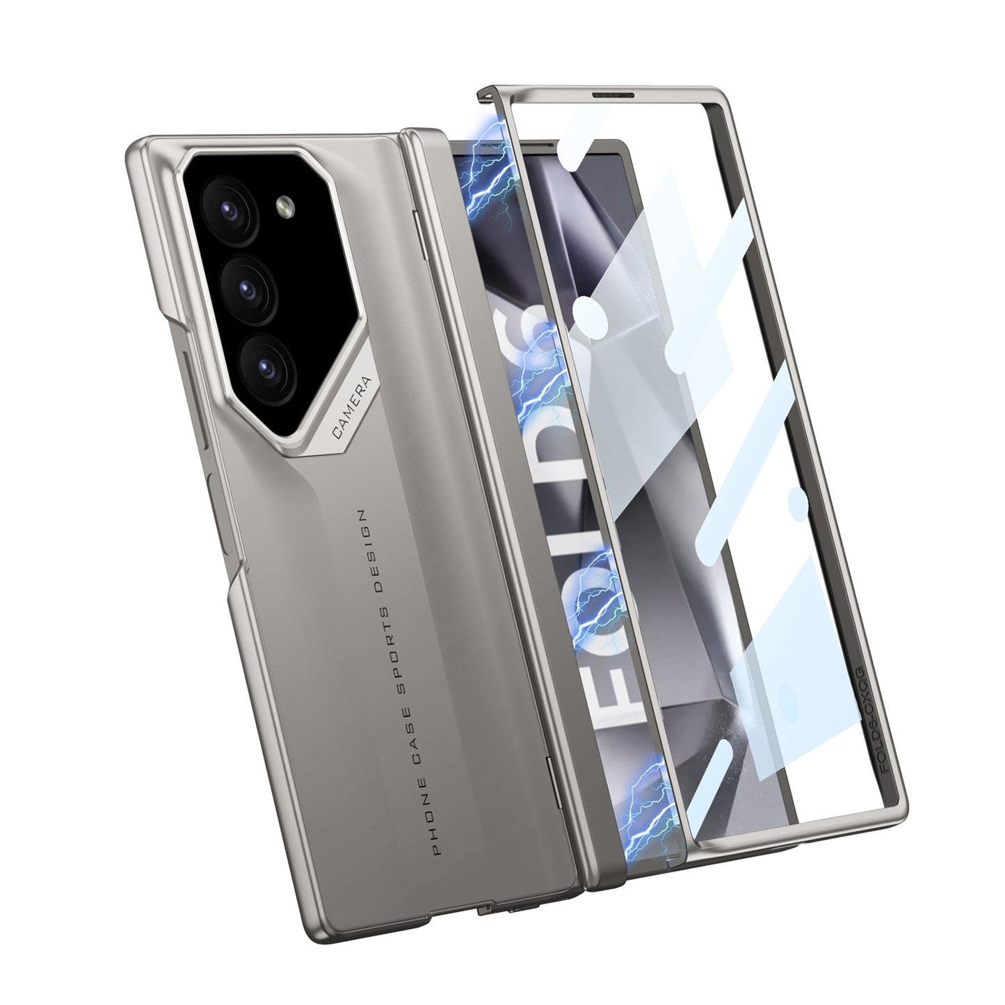 Samsung Galaxy Z Fold 6 GKK Raptor Pro Case with Magnetic Hinge & Front Glass Protection