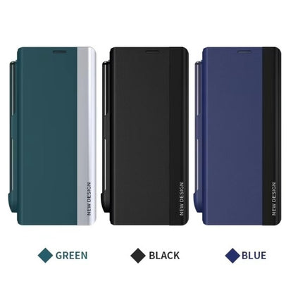 Samsung Galaxy Z Fold 6 Leather Flip Case With Stylus & S Pen Holder