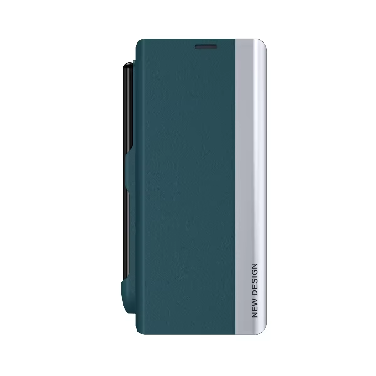 Samsung Galaxy Z Fold 6 Leather Flip Case With Stylus & S Pen Holder