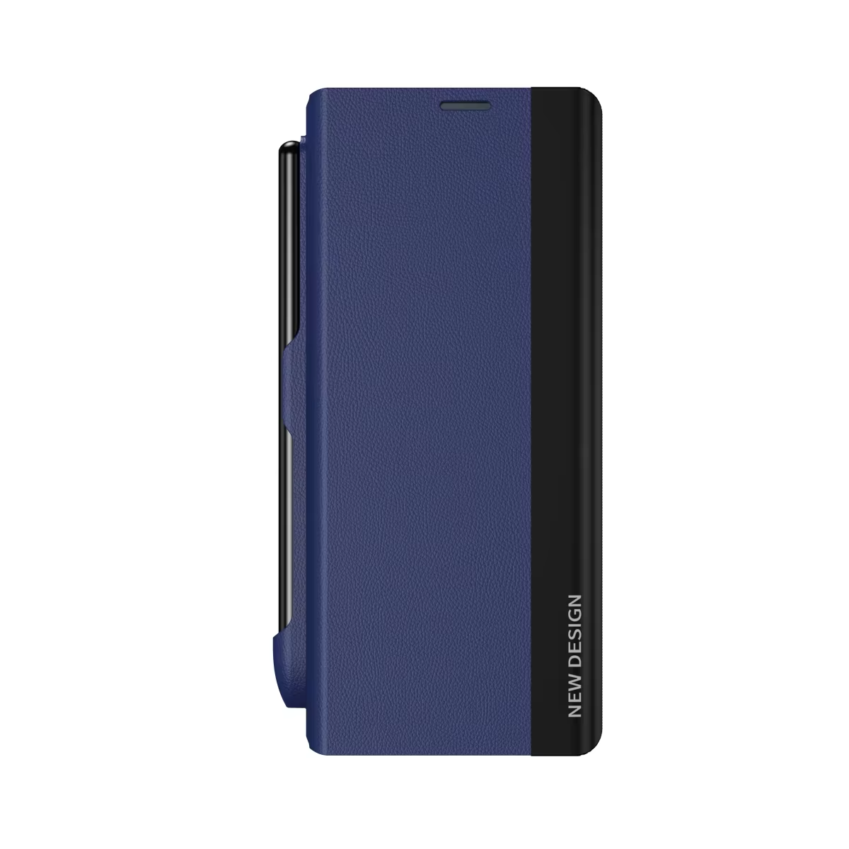 Samsung Galaxy Z Fold 6 Leather Flip Case With Stylus & S Pen Holder