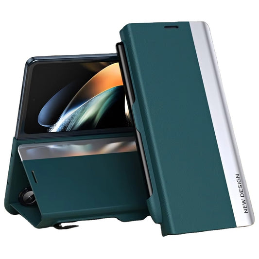 Samsung Galaxy Z Fold 6 Leather Flip Case With Stylus & S Pen Holder
