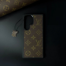 Samsung Galaxy S24 Ultra Louis Vuitton LV Leather Case - Brown