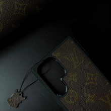Samsung Galaxy S24 Ultra Louis Vuitton LV Leather Case - Brown