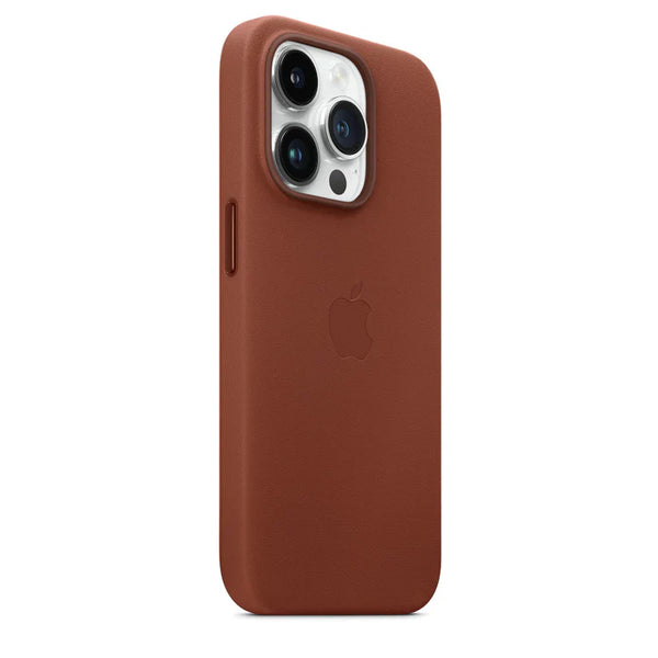 iPhone 15 Pro Max Leather Case with IC Magsafe Animation - Umber Brown