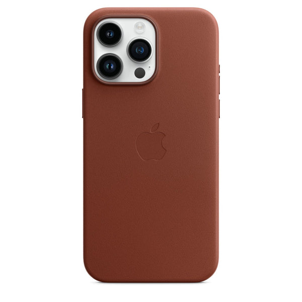 iPhone 15 Pro Max Leather Case with IC Magsafe Animation - Umber Brown