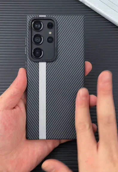 Samsung Galaxy S23 Ultra Daul Shade Carbon Fiber Aramid Kevilar Case
