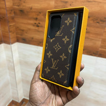 Samsung Galaxy S24 Ultra Louis Vuitton LV Leather Case - Brown