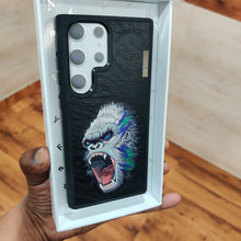 Samsung Galaxy S23 Ultra Nimmy Official Embroidry Original Leather Case - Gorilla