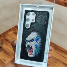 Samsung Galaxy S23 Ultra Nimmy Official Embroidry Original Leather Case - Gorilla