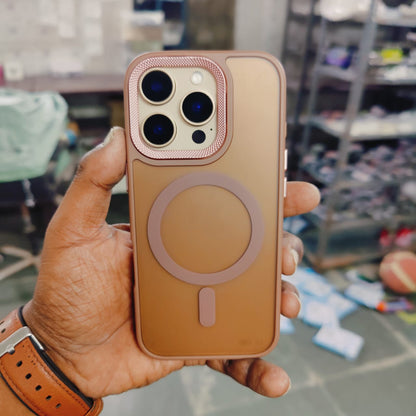 iPhone 16 Pro Max Semi Transparent Matte Frosted Case with Magsafe - Desert
