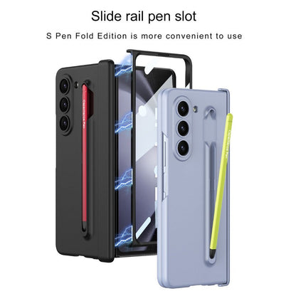 Samsung Galaxy Z Fold 6 Slim PC Case with Magnetic Hinge Protection Metal Pen & Front Glass