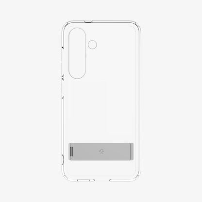 Samsung Galaxy S25 Shockproof Transparent Case with Metal Kickstand Holder - Clear